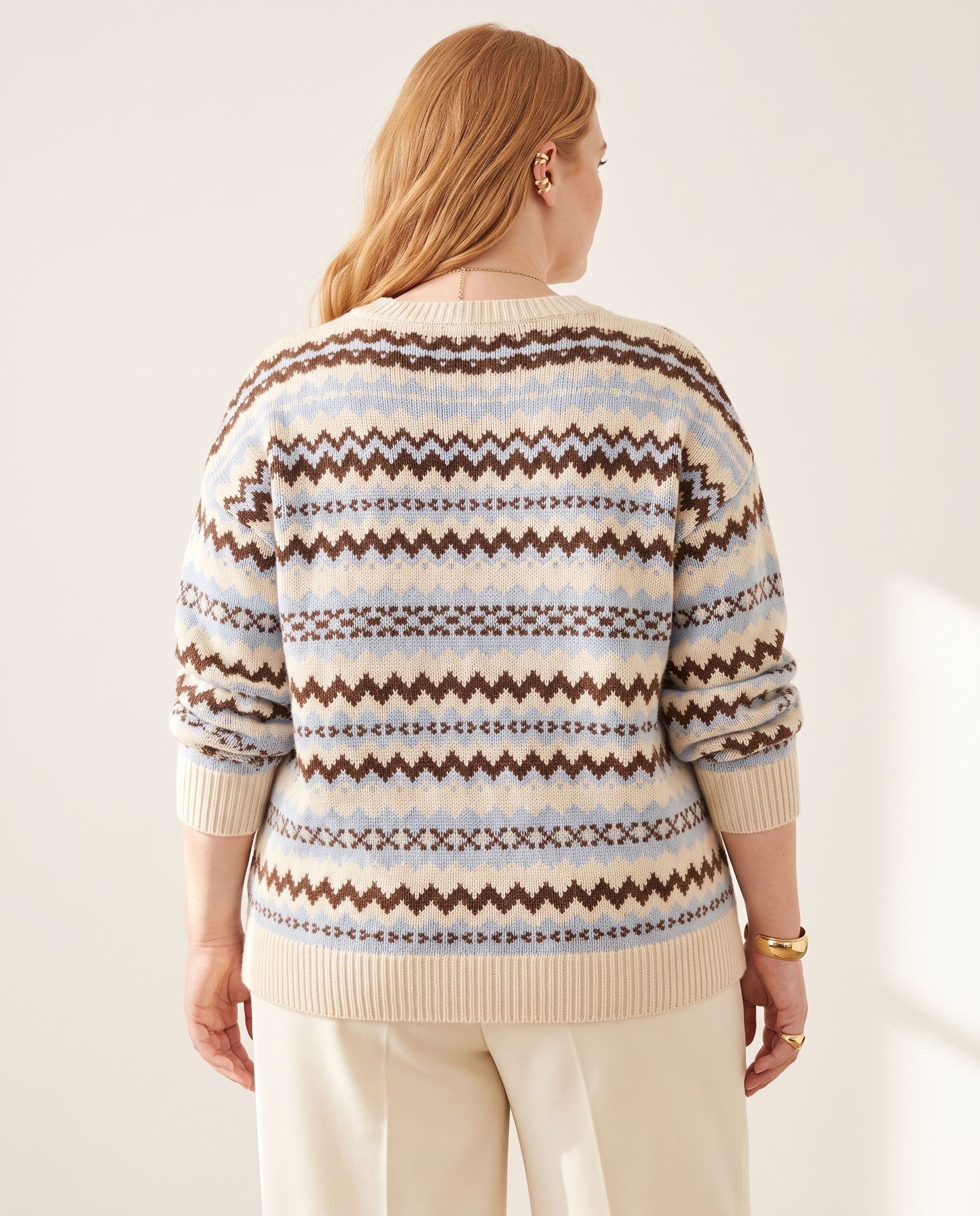 Knit & Loom Cloud Knit Crewneck, back view