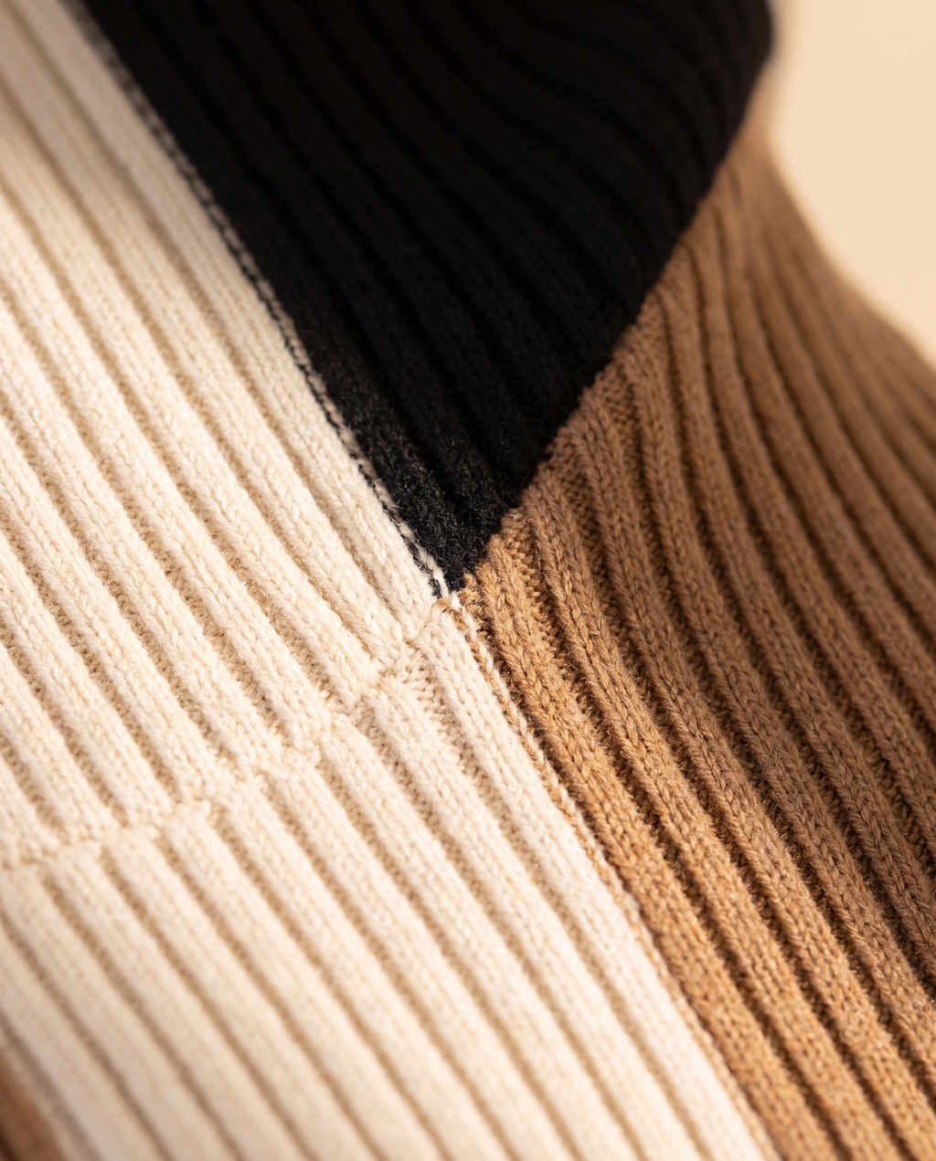 Vertical Stripe Rib Top, knit detail